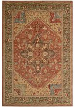 Nourison Living Treasures LI01 rust Area Rugs